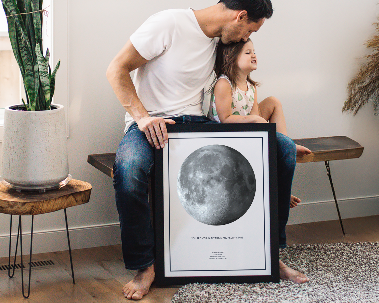 Night Sky Moon Phase Print