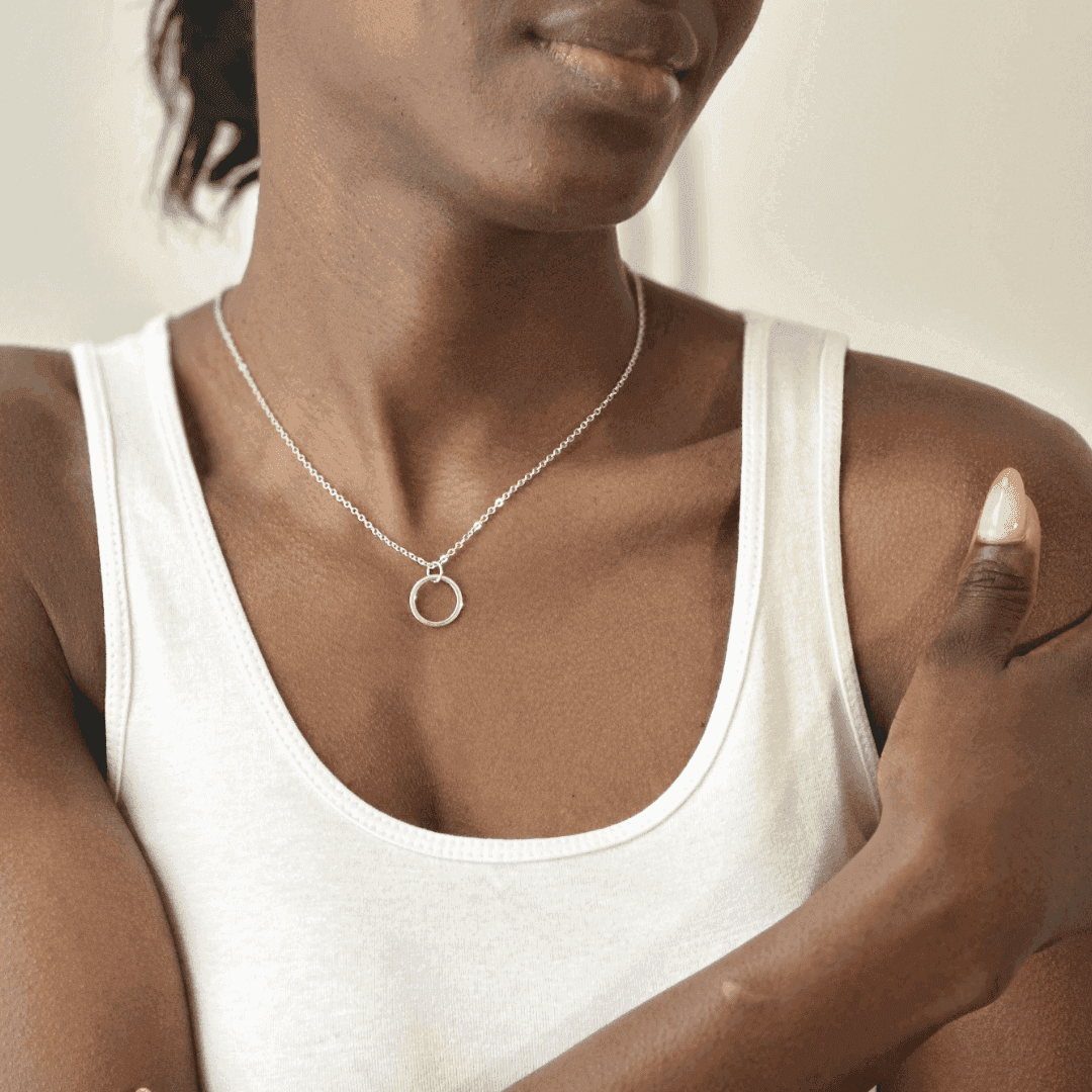 new moon phase necklace