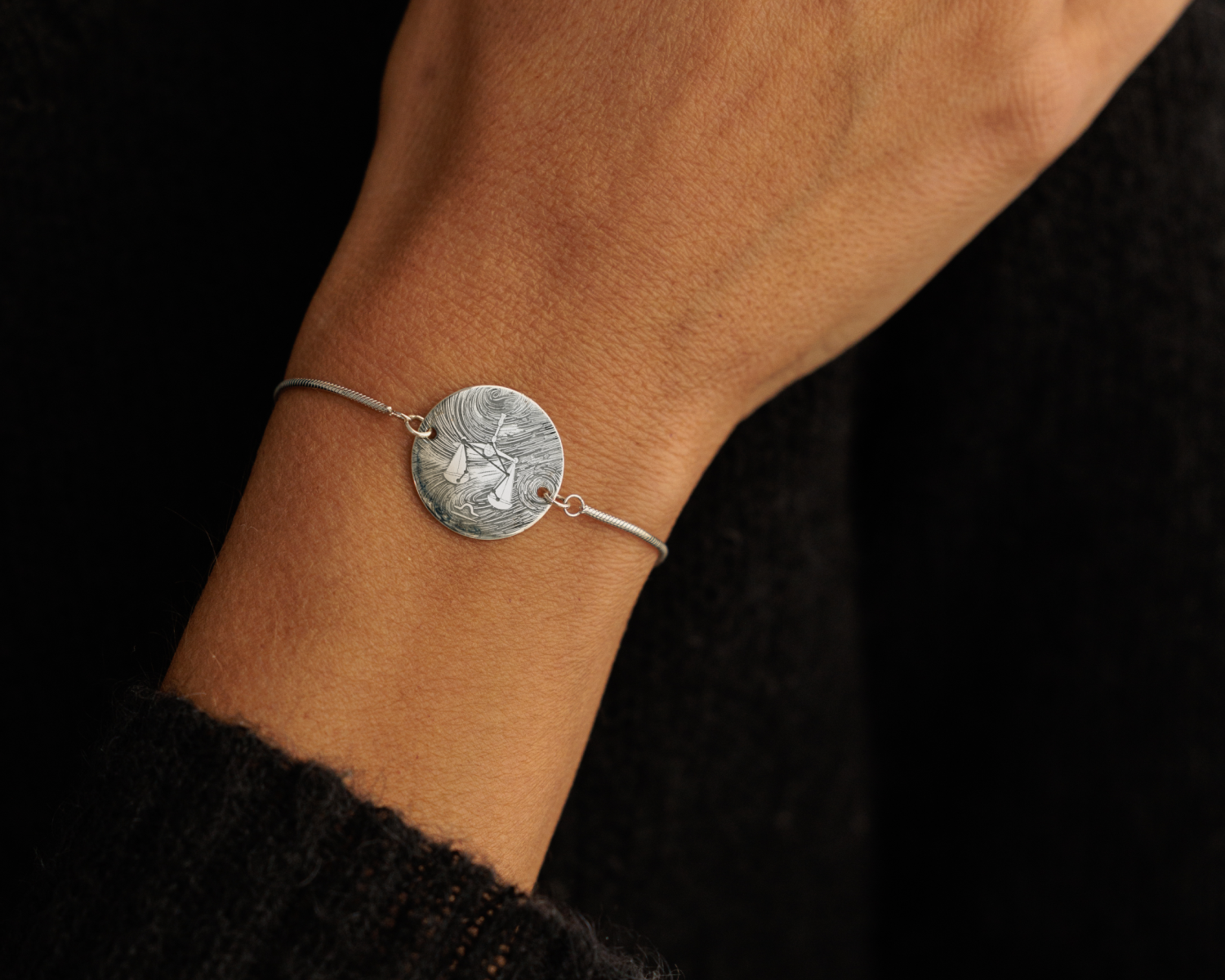 Zodiac Collection Sterling Silver Bracelet